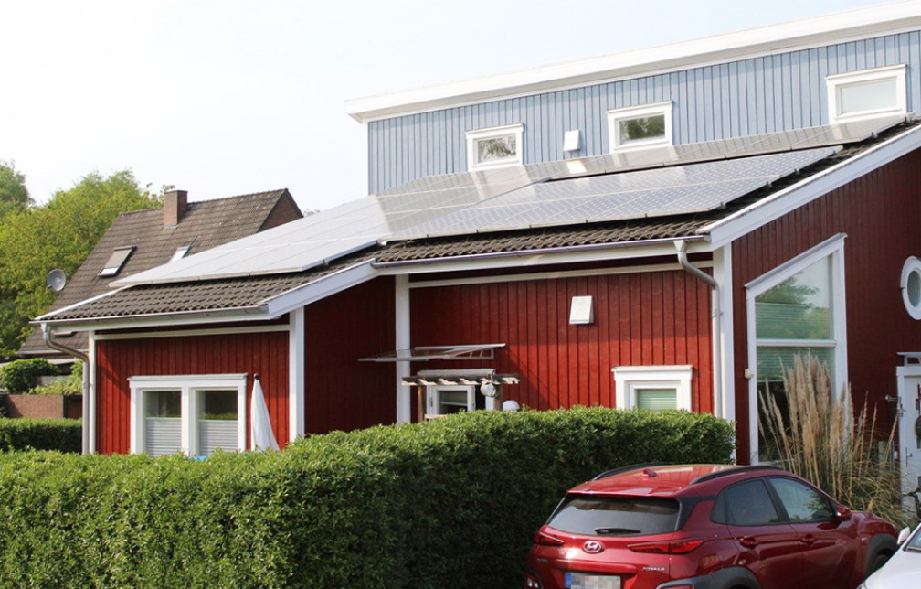 Das Haus von Stefan Schwunk mit einer PV-Anlage