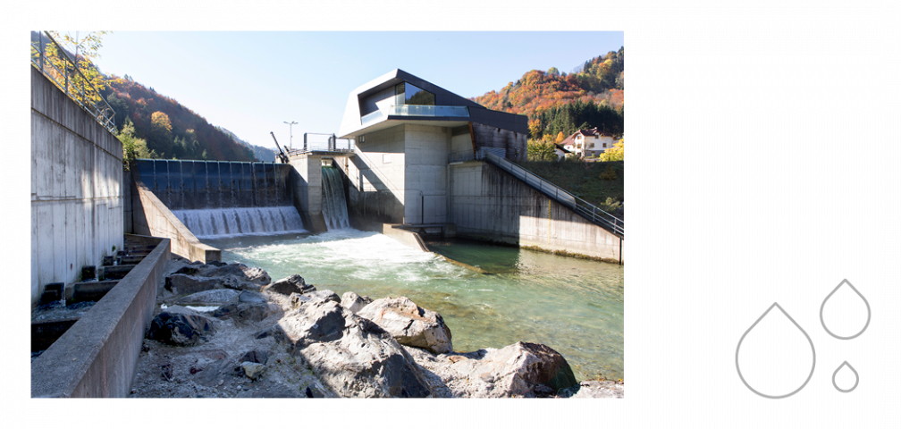 Die Wasserkraftanlage in S&ouml;lden/AT mit einer Leistung von 0,38 MW